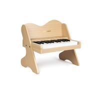 ZIPPY MAT Clavier de Piano pour Enfants, 25 Touches, Panneau de contrôle Tactile, Volume réglable, Mini Instrument de Musique éducatif, Jouet en Bois pour Tout-Petits, Filles et garçons (Chêne)