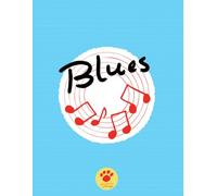 Zippy Music Blues composition book 23: An elegant and practical notebook for students and teachers, for handwriting, composition, notes, homework & ... Music-inspired premium illustrated cover