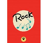 Zippy Music Rock composition book 5: A merry and practical notebook for kids, students and teachers, for handwriting, composition, notes, homework & ... Music-inspired premium illustrated cover