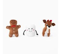 ZippyPaws Holiday Miniz - Amis du Père Noël (Lot de 3)