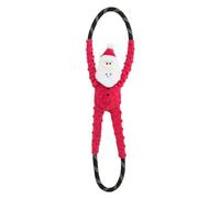 ZippyPaws - Holiday RopeTugz - Santa - Dog - Toy for Medium/Large Breeds
