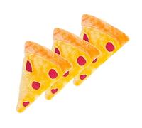 zippypaws Jeu squeakie emojiz Jouet couineur en peluche pour chien Motif tranches de pizza (Lot de 3)