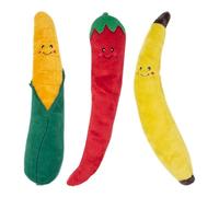 ZippyPaws Jigglerz Jouet couineur pour chien pour les garder occupés, en peluche amusante pour chiens de petite, moyenne et grande taille, jouet en peluche mignon, produit pour toutes les races, maïs