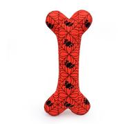 ZippyPaws Marvel Jigglerz - Jouet durable froissé pour chien, jouet interactif couineur pour l'ennui, jouets en peluche sans rembourrage - Os de Spider-Man