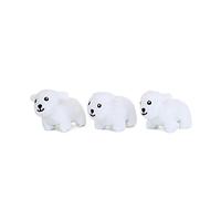 ZippyPaws - Miniz 3-Pack - Polar Bears - Dog - Toy for Small Breeds