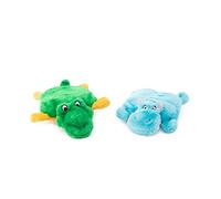 ZippyPaws - Squeakie Pads - 2-Pack (Hippo, Alligator) - Dog - Toy