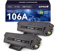 ZIPRINT 106A Compatible HP106A W1106A Cartouche pour HP Laser MFP 135wg MFP 135a MFP 135w MFP 135r MFP 137fnw MFP 137fwg HP Laser MFP 107a 107w 107r