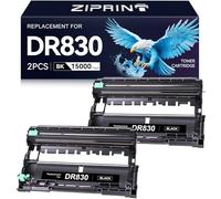ZIPRINT DR830 DR-830 Lot de 2 tambours de rechange compatibles avec Brother tn830xl dr830 dr-830 pour imprimante HL-L2460DW DCP-L2640DW HL-L2405W MFC-L2820DW MFC-L2900DW HL-L2480DW