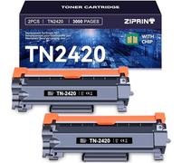 ZIPRINT TN2420 Compatible Toner Brother TN2420 TN-2420 TN2410 pour Toner Brother DCP-L2530DW HL-L2310D HL-L2375DW MFC-L2750DW DCP-L2550DN MFCL2710DW L2710DN L2730DW L2750DW(2 Noir)