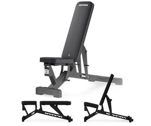 Zipro Banc de musculation pliable polyvalent pour exercices de banc, entraînement fitness, abdominaux, haltères, équipement de musculation: Core, Tempo, Volume, Slant, Plank, Jacked, Superset, Ripped