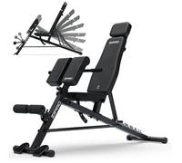 ZIPRO Core Control - Banc réglable - Max. 270 kg - Barre à biceps et appui-tête - Développé couché - Gym à domicile 50 mm