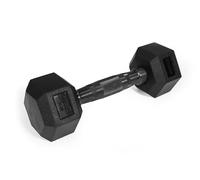 Zipro Haltère HEX, haltère courte antidérapante, Haltère en acier et en caoutchouc, poids de 2.5-17.5 kg, Gym à domicile, Entraînement de force à la maison, forme hexagonale, lot de 1