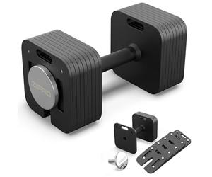 ZIPRO Haltere Musculation 24/16 kg avec Réglable Poid 8×2kg et 2×1kg par Disque Dumbbell avec Système à Vis Rapidepour Altere Maison Home Gym Fitness pour Femmes et Hommes Durable - 1 Pièce Square