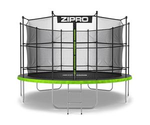 ZIPRO JumpPro in Trampoline Extérieur, Trampoline de Jardin Enfants, Filet Intérieur, Résistant, Protection UV, Montage Facile, Charge 100-150 kg, Ø 183/252/312/374/435/496 cm