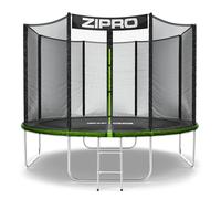 ZIPRO JumpPro Out Trampoline Extérieur, Trampoline de Jardin pour Enfants, avec Filet Extérieur, Résistant, Protection UV, Montage Facile, Charge 100-150 kg, Ø 183/252/312/374/435/496 cm