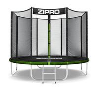 ZIPRO JumpPro Out Trampoline Extérieur, Trampoline de Jardin pour Enfants, avec Filet Extérieur, Résistant, Protection UV, Montage Facile, Charge 100-150 kg, Ø 183/252/312/374/435/496 cm