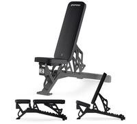 Zipro Nocardio banc d'entraînement réglable, banc de musculation pour l'entraînement à domicile, ensemble de banc de musculation multifonctionnel avec des poids pliable réglable multifonctionnel