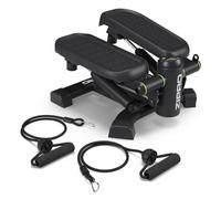 ZIPRO Stepper Mini Roam 2-en-1 Twist avec Câbles LCD 120 kg Maison | Mouvement Vertical et Latéral, Bandes Élastiques à Poignées Mousse, Écran Pas Durée Calories Rythme, Format 35x23,5x40 cm