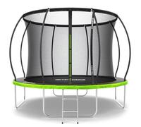 Zipro Trampoline De Jardin Rond Ø 312 Cm 10ft Jump Pro Premium Avec Filet, Échelle, Couverture - Jusqu'à 150 Kg