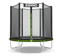 ZIPRO Trampoline Extérieur Rectangulaire Trampoline Jardin Grand Format avec Filet de Sécurité Tapis Saut Échelle et Protection Ressorts Stable - JumpPro Out 183 cm