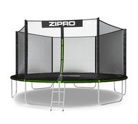 ZIPRO Trampoline Extérieur Rectangulaire Trampoline Jardin Grand Format avec Filet de Sécurité Tapis Saut Échelle et Protection Ressorts Stable - JumpPro Out 435 cm