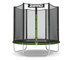 ZIPRO Trampoline Extérieur Rectangulaire Trampoline Jardin Grand Format avec Filet de Sécurité Tapis Saut Échelle et Protection Ressorts Stable - JumpPro Out 183 cm