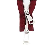 zips pour la couture, fermeture éclair, Fermeture éclair à Double curseur, extrémité ouverte bidirectionnelle for bricolage, couture de manteau, vêtements sur mesure, outil d'accessoires de réparation