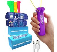 ZipString Lanceur de corde original, violet vif | Comme on le voit sur Shark Tank, pour les enfants et les adultes, boucle de ficelle en air, tours infinis et amusement