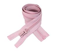 ZIPZSY 2PCS #8 Fermetures à Glissière Ouvertes en Résine, à Curseur Unique et Séparation Unidirectionnelle, pour la Confection de Vêtements DIY et les Projets de Couture (Rose Foncé, 60cm)