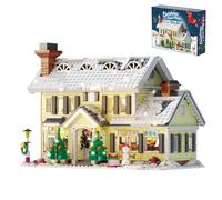 ZIQILIGHTING Kit de Construction de Maison de Noël, Jouet Village de Noël, Présentoir Cadeau de Noël pour Les collectionneurs Adolescents et Adultes（1156 PCS）