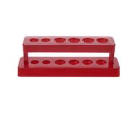 ZIRAN 1 pcTest Tube Support 6 Trous Support en Plastique Support Rouge Burette Support étagère Laboratoire Tube à essai Support-ABS Plastique