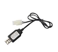 ZIRAN Câble de Charge Batterie Chargeur USB Pack de Batteries Ni-CD Ni-MH Adaptateur de Prise KET-2P 9.6V 250mA Sortie Jouets Chargeur de Voiture Noir