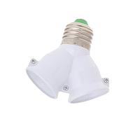 ZIRAN E27 à Double E27 Base Socket Extender Adaptateur Convertisseur LED Lampe Ampoule Support De Lampe Blanc