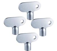 Ziranee Cle Purge Radiateur,4 PCS Cle Purge Radiateur Purgeur Bouchon Robinet Purge Vanne Clé Clés Radiateurs de Purge Chauffage la Clé du Chauffage pour robinet de radiateur