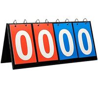 Compteur de Score,4 Sportive Compteur Multifonction Tableau Sports Flip D'affichage Bord Numérique Sportive Ableau Portable à Bascule Léger Table en Carton pour Le Jeu Compétition D'échecs