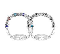 Zircobic Bracelet Couples Léger & Élégant - Citations romantiques personnalisables gravées au laser, acier inoxydable durable, bijou minimaliste, parfait pour Saint-Valentin, anniversaire