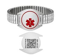 Zircobic Bracelet Médical QR Personnalisé | Bracelet ICE Unisexe Personnalisé | Design Stylé et Confortable pour Protection de Santé Quotidienne