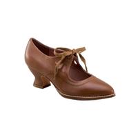 ZIRIA Escarpins rétro Mary Jane pour femme - Style vintage - À lacets - Talon bas - Chaussures Derby - Grande taille