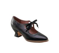 ZIRIA Escarpins rétro Mary Jane pour femme - Style vintage - À lacets - Talon bas - Chaussures Derby - Grande taille