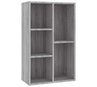 ZIRLANLV Bibliothèque Cubique Ouverte Multi-Usage, Bibliothèque Autoportante à 5 Compartiments, étagère de Rangement Moderne pour Salon, Chambre à Coucher, Bureau et Chambre D'enf (Sonoma Gris)