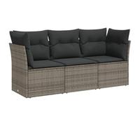 ZIRLANLV Ensemble de Canapés de Jardin, Ensemble de Meubles avec Espace de Rangement pour Coussins, Groupe de Sièges pour Terrasse de Jardin (Gris #06)