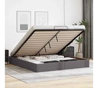 ZIRLANLV Lit Coffre Moderne avec Mécanisme de Pliage Hydraulique, Sommier à Lattes en Bois Stable sans Sommier Tapissier, Design Peu Encombrant Idéal pour Les Petites Chambres et (160 x 200 cm)