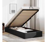 ZIRLANLV Lit Coffre Moderne avec Mécanisme de Pliage Hydraulique, Sommier à Lattes en Bois Stable sans Sommier Tapissier, Design Peu Encombrant Idéal pour Les Petites Chambres et (90 x 190 cm)