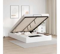 ZIRLANLV Lit Coffre Moderne avec Mécanisme de Pliage Hydraulique, Sommier à Lattes en Bois Stable sans Sommier Tapissier, Design Peu Encombrant Idéal pour Les Petites Chambres et (140 x 200 cm)