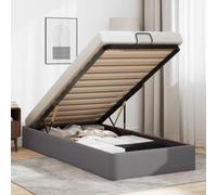 ZIRLANLV Lit Coffre Moderne avec Mécanisme de Pliage Hydraulique, Sommier à Lattes en Bois Stable sans Sommier Tapissier, Design Peu Encombrant Idéal pour Les Petites Chambres et (90 x 200 cm)