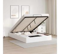 ZIRLANLV Lit Coffre Moderne avec Mécanisme de Pliage Hydraulique, Sommier à Lattes en Bois Stable sans Sommier Tapissier, Design Peu Encombrant Idéal pour Les Petites Chambres et (140 x 190 cm)