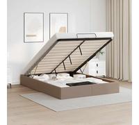 ZIRLANLV Lit Coffre Moderne avec Mécanisme de Pliage Hydraulique, Sommier à Lattes en Bois Stable sans Sommier Tapissier, Design Peu Encombrant Idéal pour Les Petites Chambres et (140 x 190 cm)