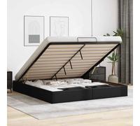 ZIRLANLV Lit Coffre Moderne avec Mécanisme de Pliage Hydraulique, Sommier à Lattes en Bois Stable sans Sommier Tapissier, Design Peu Encombrant Idéal pour Les Petites Chambres et (160 x 200 cm)