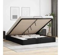 ZIRLANLV Lit Coffre Moderne avec Mécanisme de Pliage Hydraulique, Sommier à Lattes en Bois Stable sans Sommier Tapissier, Design Peu Encombrant Idéal pour Les Petites Chambres et (180 x 200 cm)