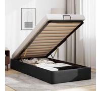 ZIRLANLV Lit Coffre Moderne avec Mécanisme de Pliage Hydraulique, Sommier à Lattes en Bois Stable sans Sommier Tapissier, Design Peu Encombrant Idéal pour Les Petites Chambres et (80 x 200 cm)